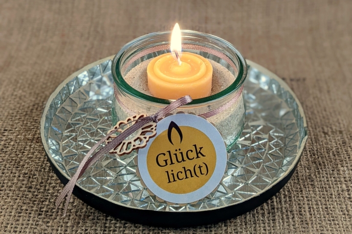Bienenwachsteelicht