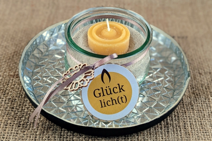 Geschenkset mit Teelicht