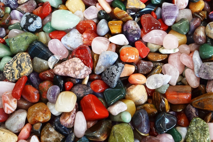 Heilsteine bunte Mischung