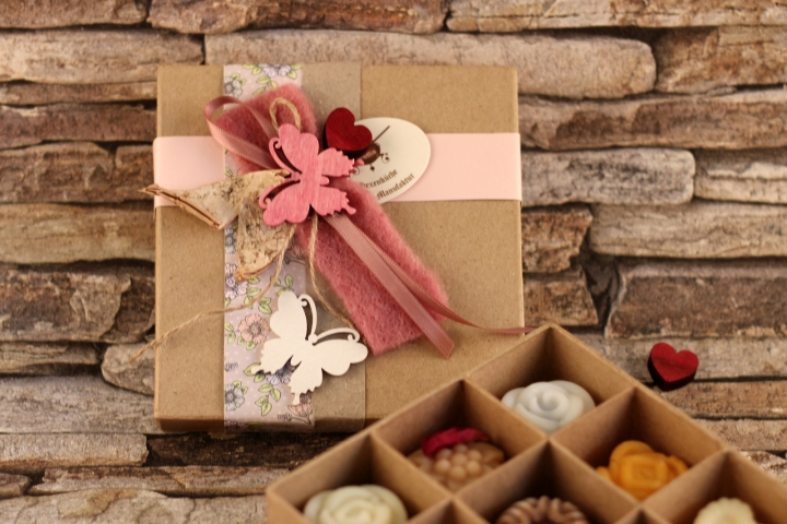 Geschenkbox von Herzen