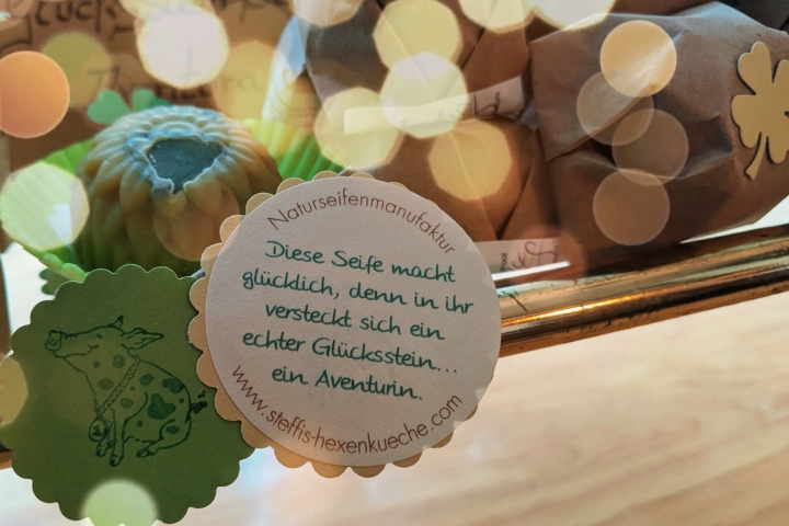 Aufkleber über den Aventurin 