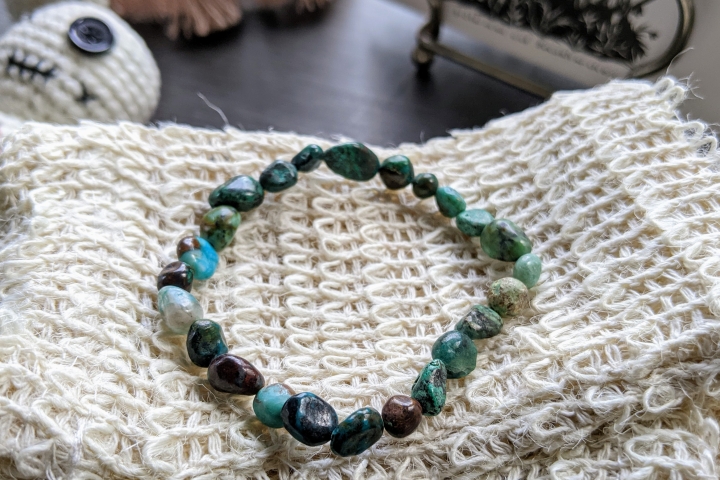 Chrysokoll Armband Nuggets