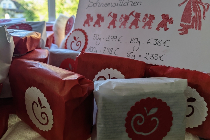 Schneewittchen Seife eingepackt 