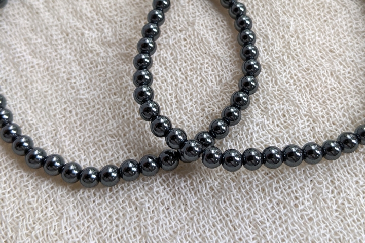 Armband Hämatit ganz nah