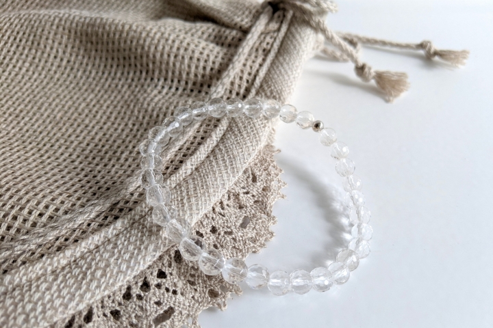 Bergkristall Armband facettiert