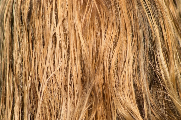 blondes langes Haar