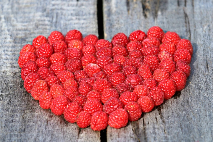 Frische Himbeeren