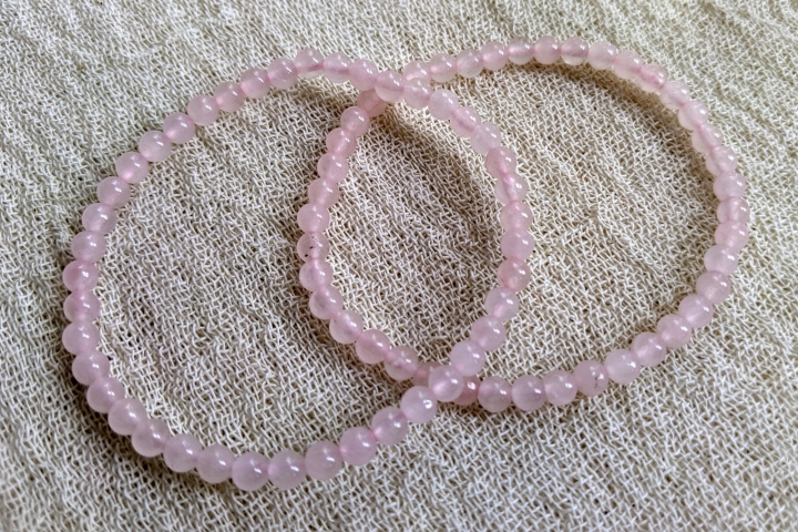 Heilstein Armband Rosenquarz