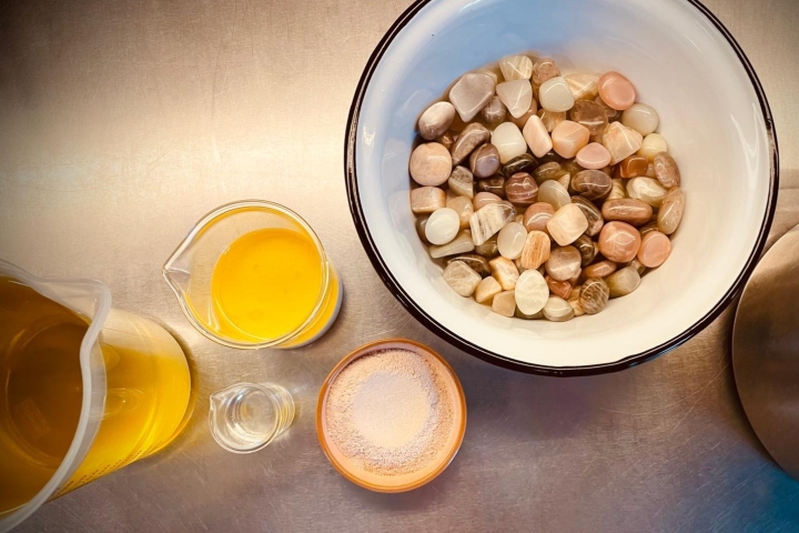 Mondzeitseife Vorbereitungen