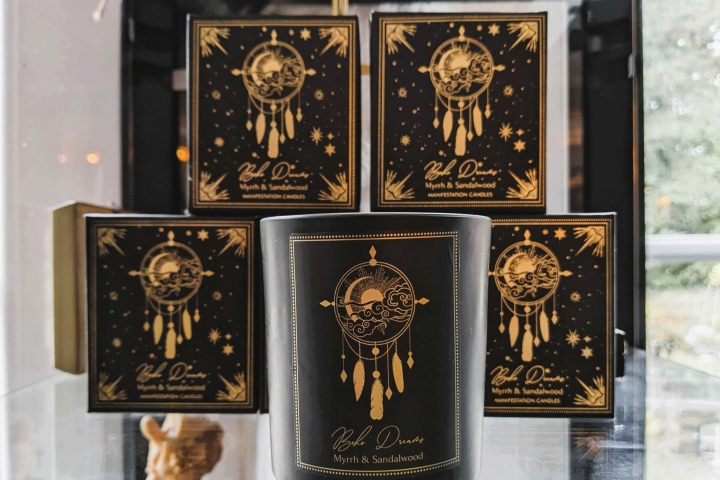 Mystische Duftkerze Myrrhe und Sandelholz