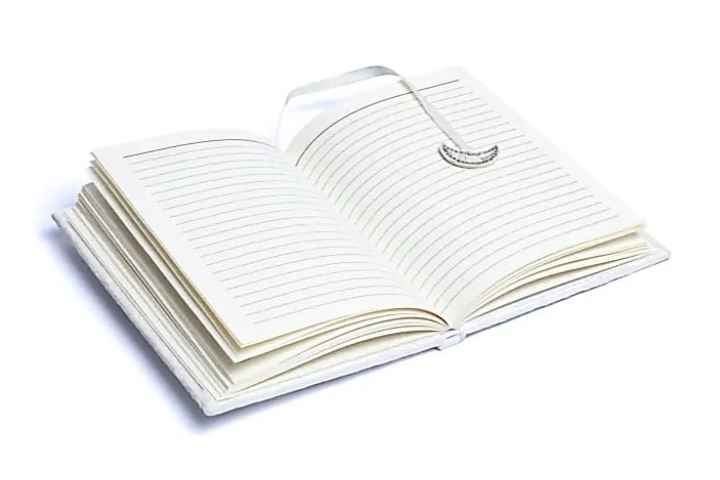 Aufgeschlagenes Samtbuch Sonne, Mond, Sterne